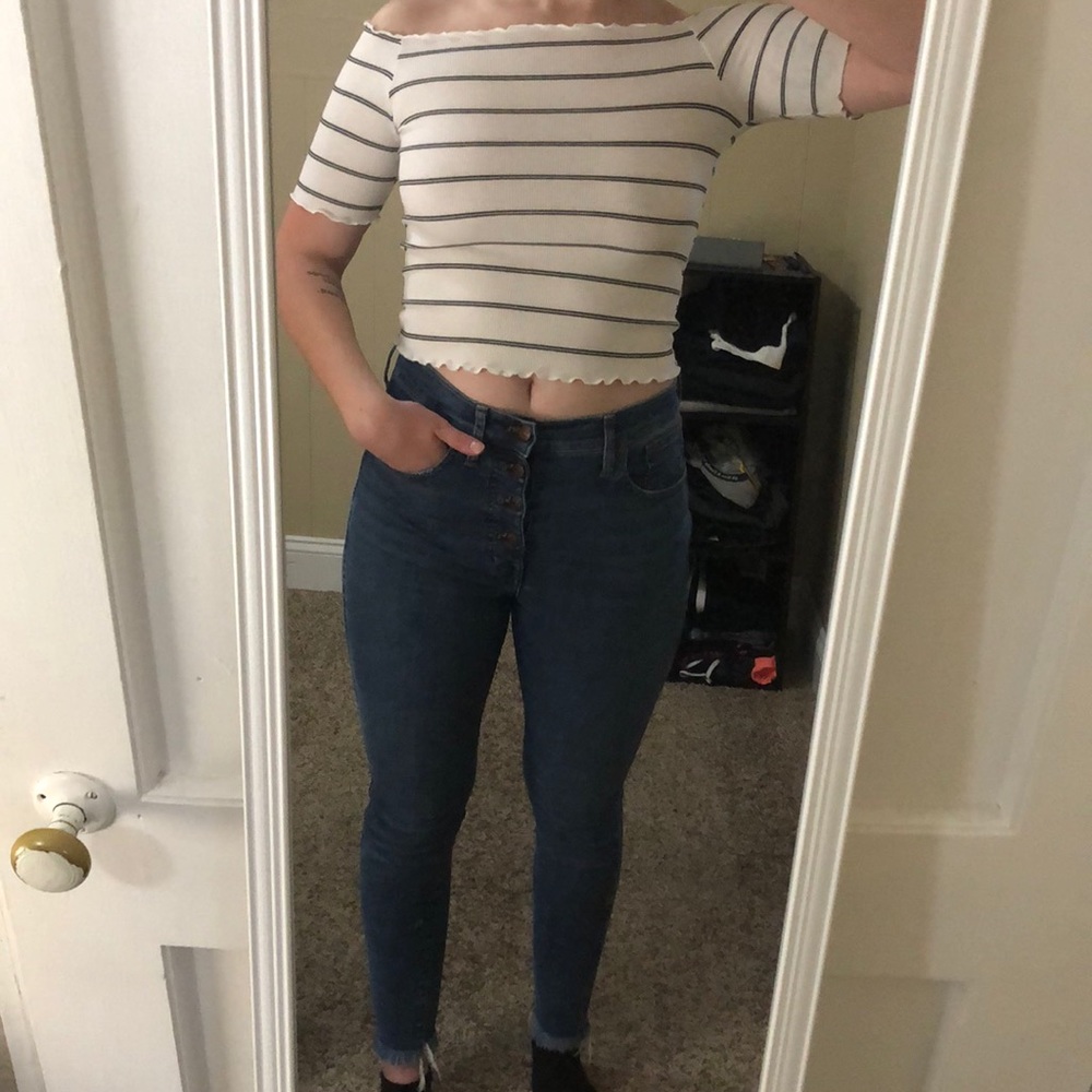 Off the shoulder top from Caution To The Wind